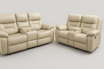 White Luxury Recliner Set